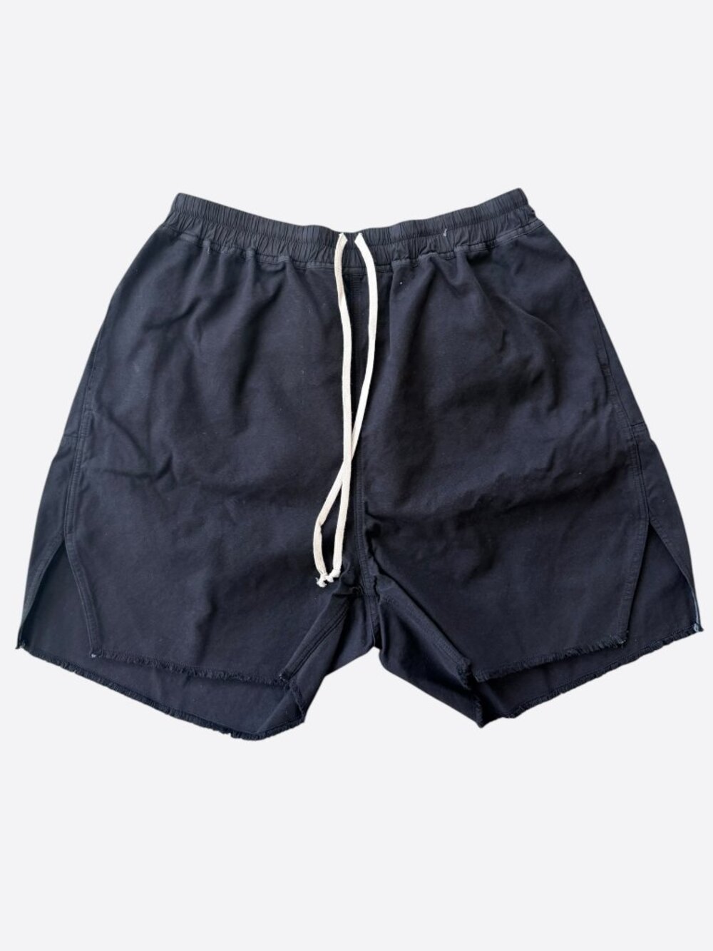 Rick Owens Black Back Zipper Shorts